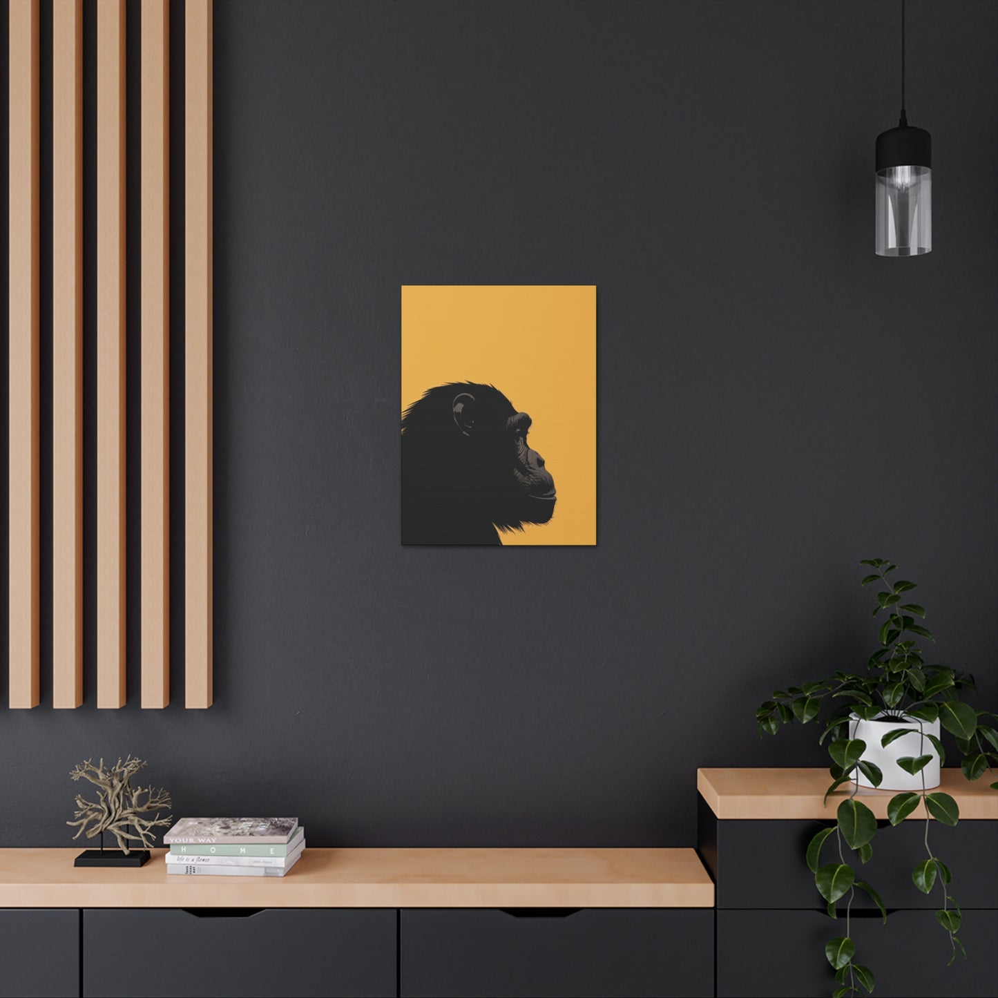 Gorilla Digital Illustration Canvas Gallery Wraps