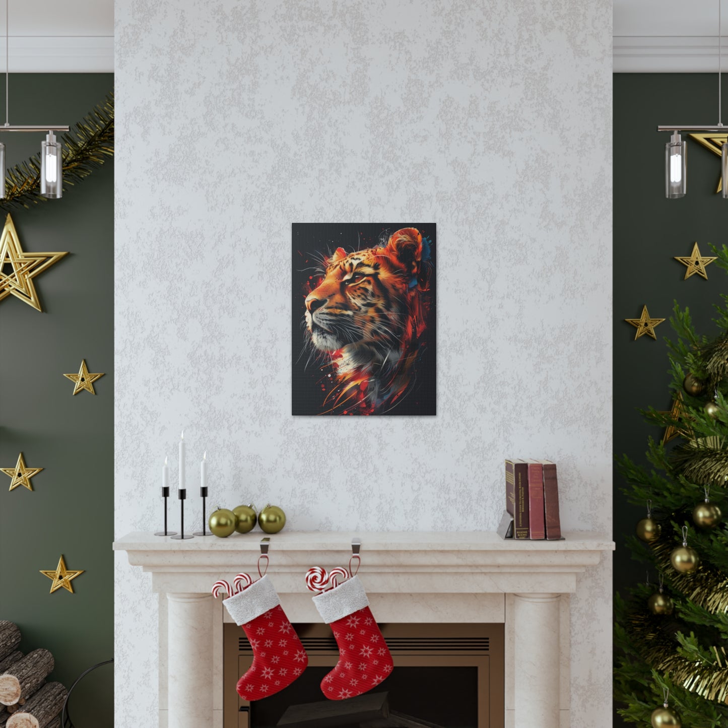 Tiger - Illustration  Canvas Gallery Wraps