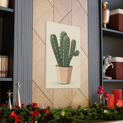 Cactus Plant - Illustration Canvas Gallery Wraps