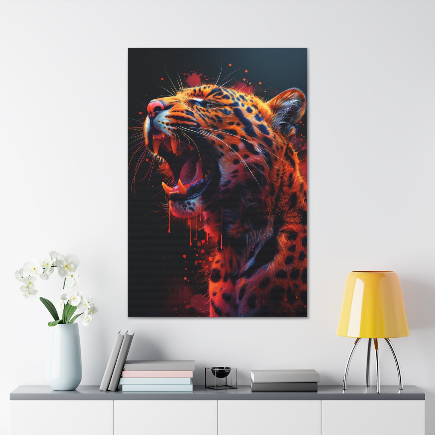 Cheetah - Illustration Canvas Gallery Wraps