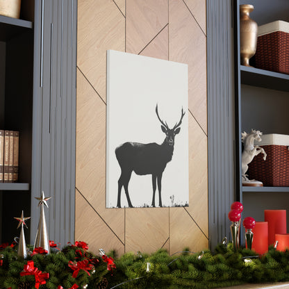 Reindeer Digital Illustration Canvas Gallery Wraps