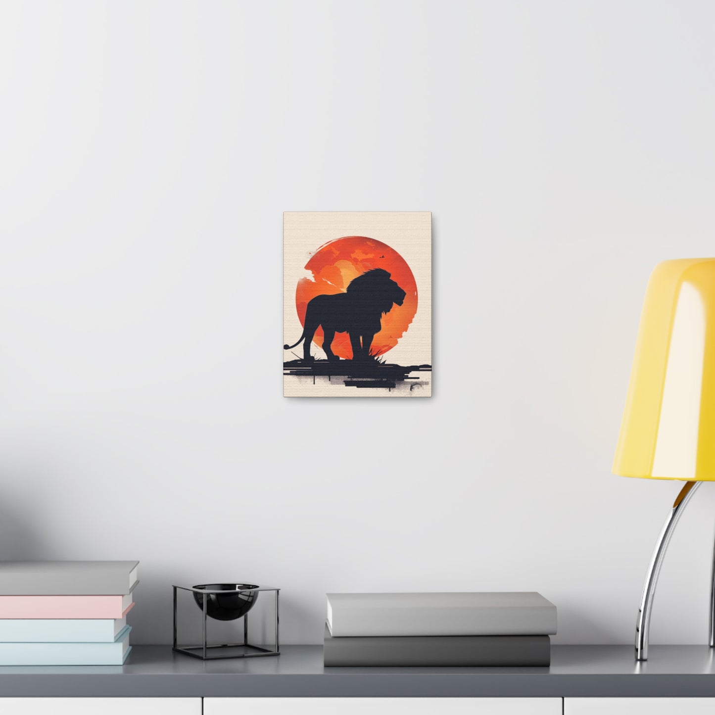 Lion Digital Illustration Canvas Gallery Wraps