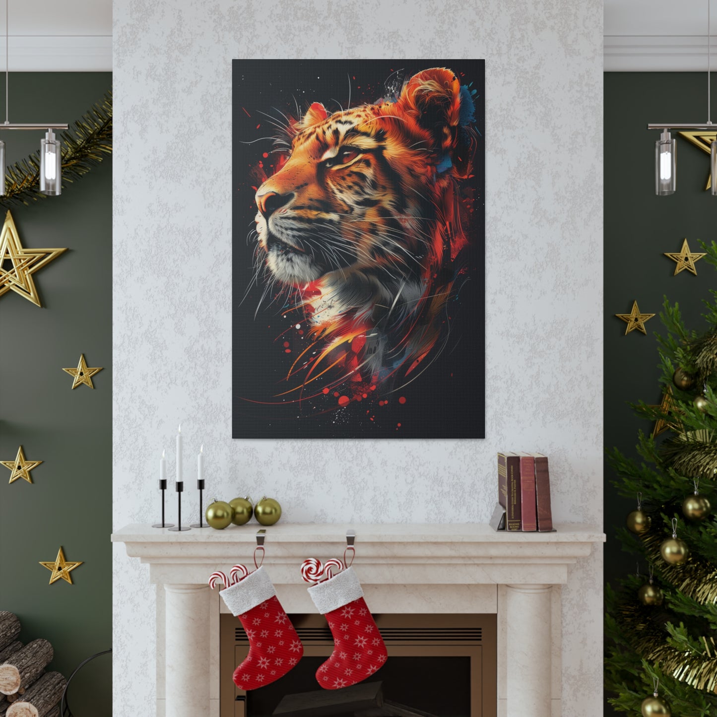 Tiger - Illustration  Canvas Gallery Wraps