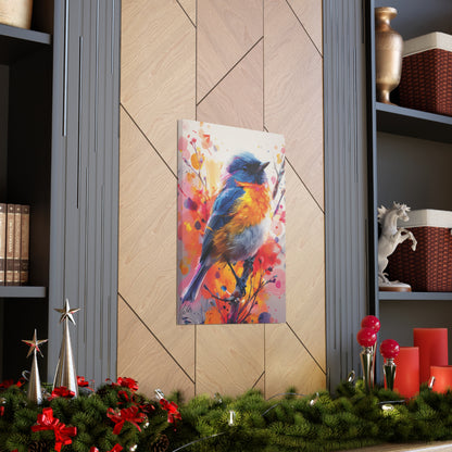 Bird - Abstract Illustration Canvas Gallery Wraps