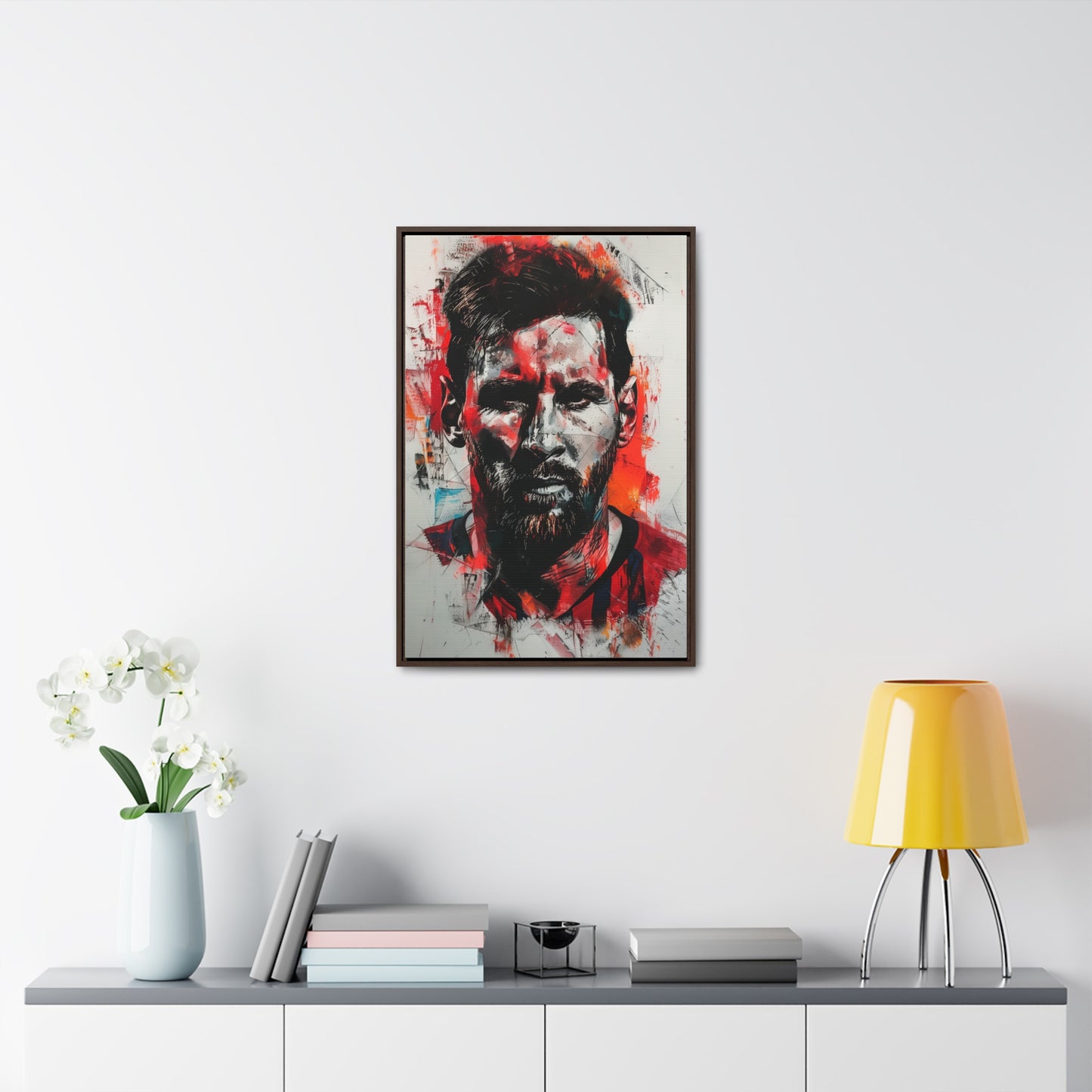 Lionel Messi Abstract Illustration - Canvas Print with frames