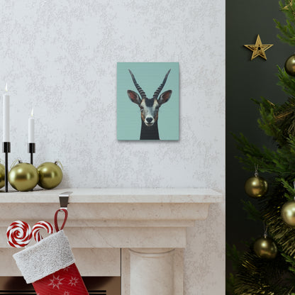 Antelope with Antlers Digital Illustration Canvas Gallery Wraps