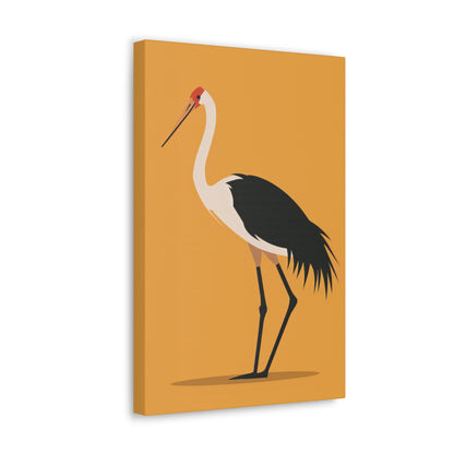 Stork Digital Illustration Canvas Gallery Wraps