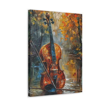 guitar in water Digital Oil Painting Print Canvas Gallery Wraps