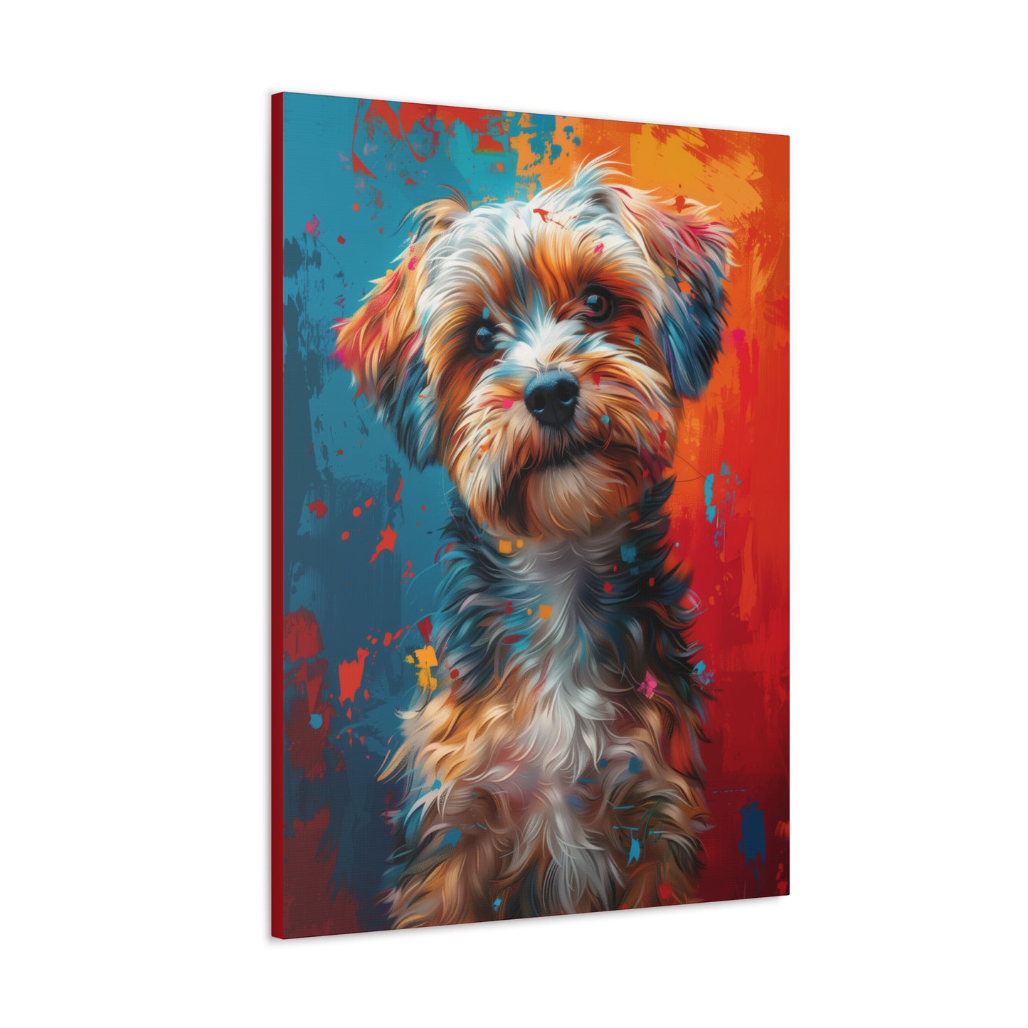 Terrier Dog - Illustration Canvas Gallery Wraps