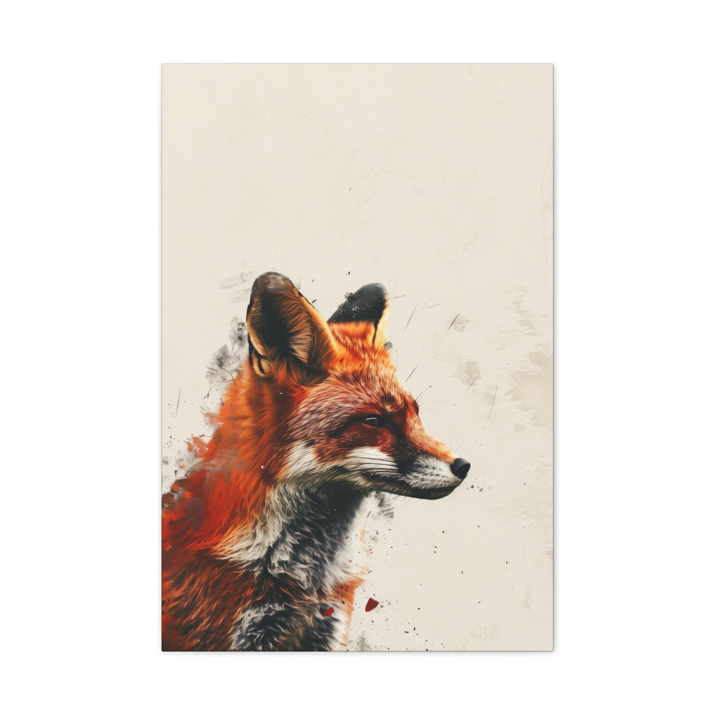 Fox Digital Illustration Canvas Gallery Wraps