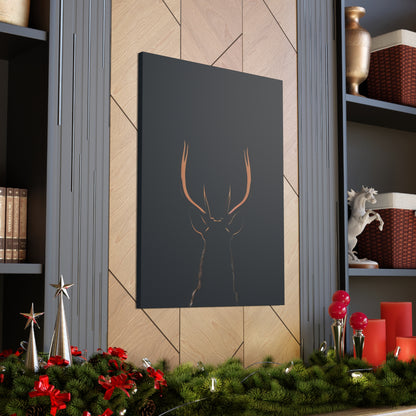 Reindeer antlers  Digital Illustration Canvas Gallery Wraps