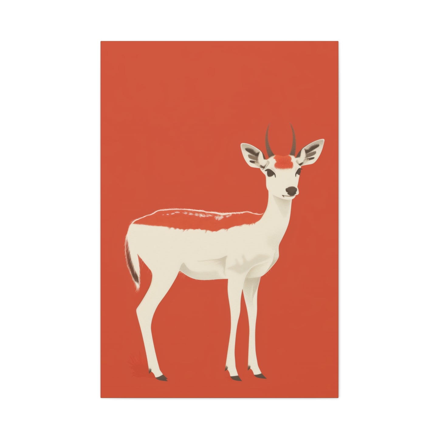 Deer Digital Illustration Canvas Gallery Wraps