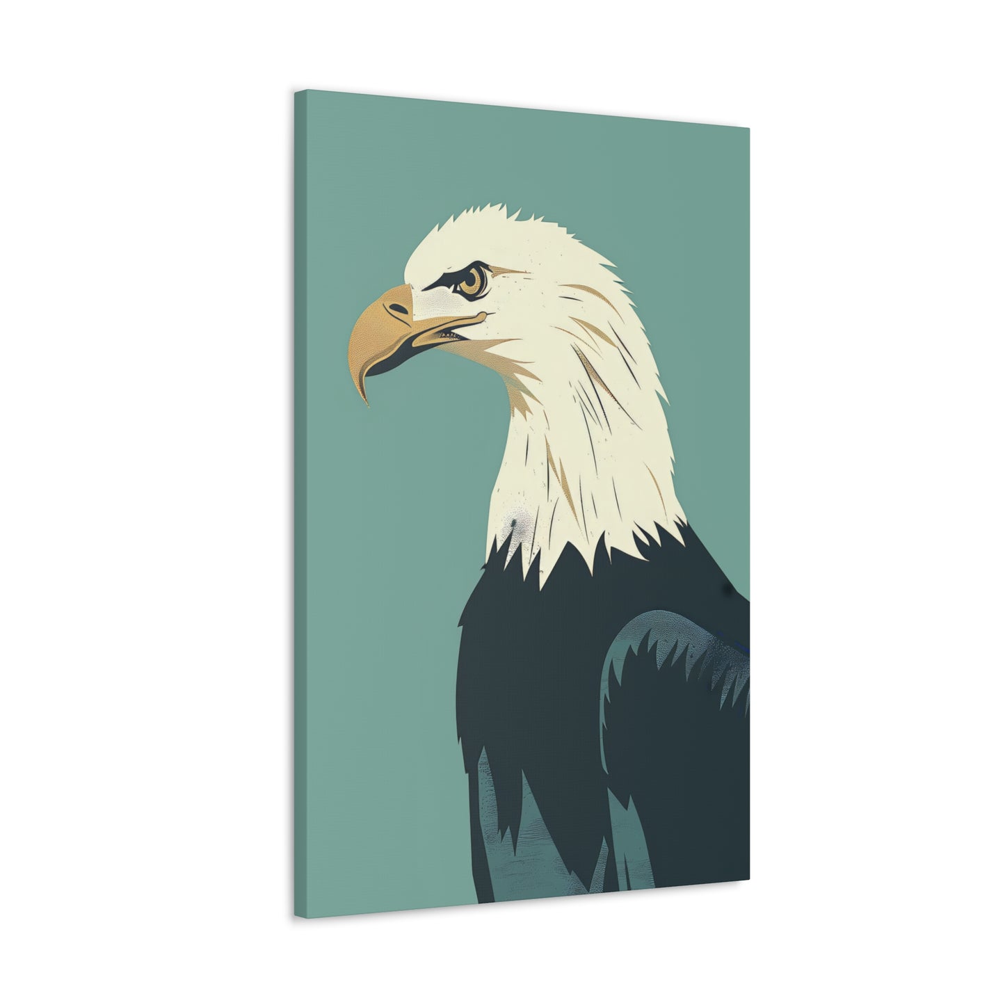 Bald Eagle Digital Illustration Canvas Gallery Wraps