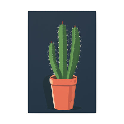 Cactus Plant - Illustration Canvas Gallery Wraps