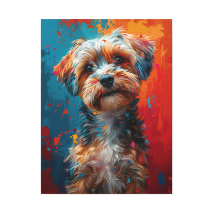 Terrier Dog - Illustration Canvas Gallery Wraps