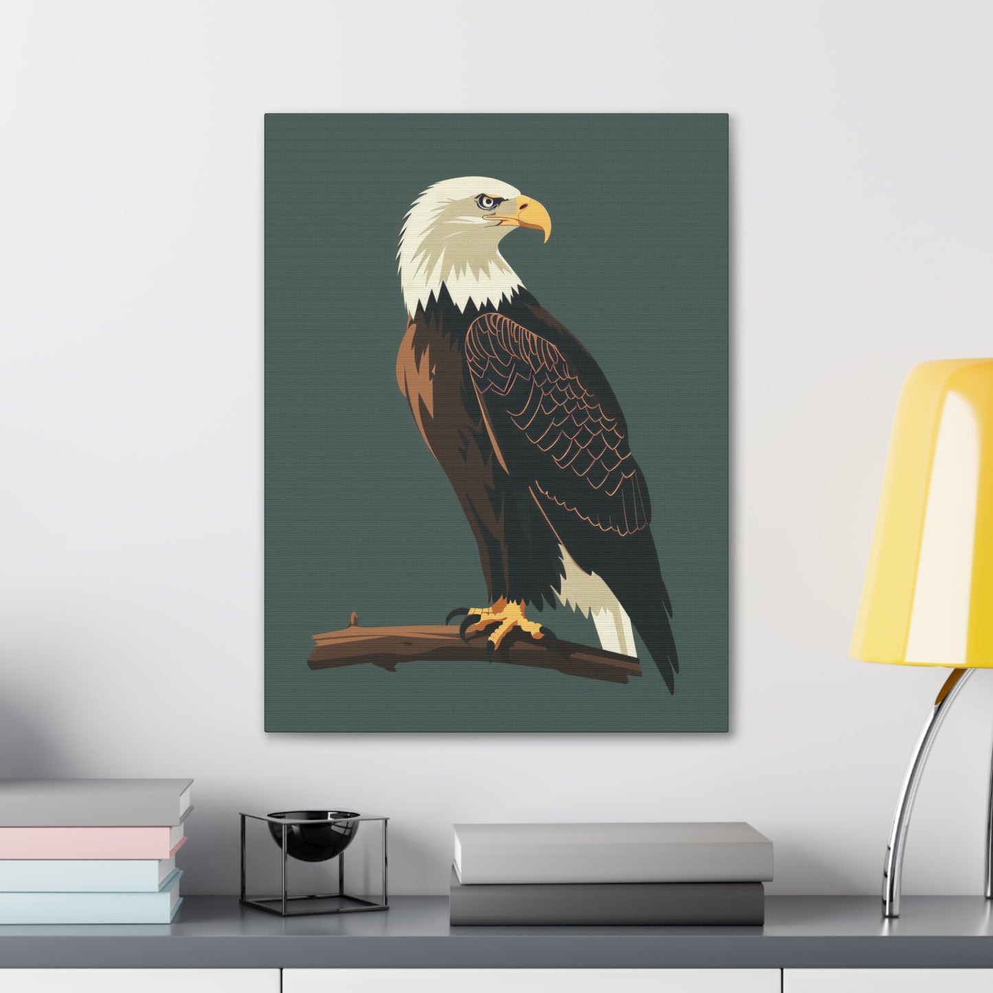 Eagle Digital Illustration Canvas Gallery Wraps