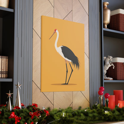 Stork Digital Illustration Canvas Gallery Wraps