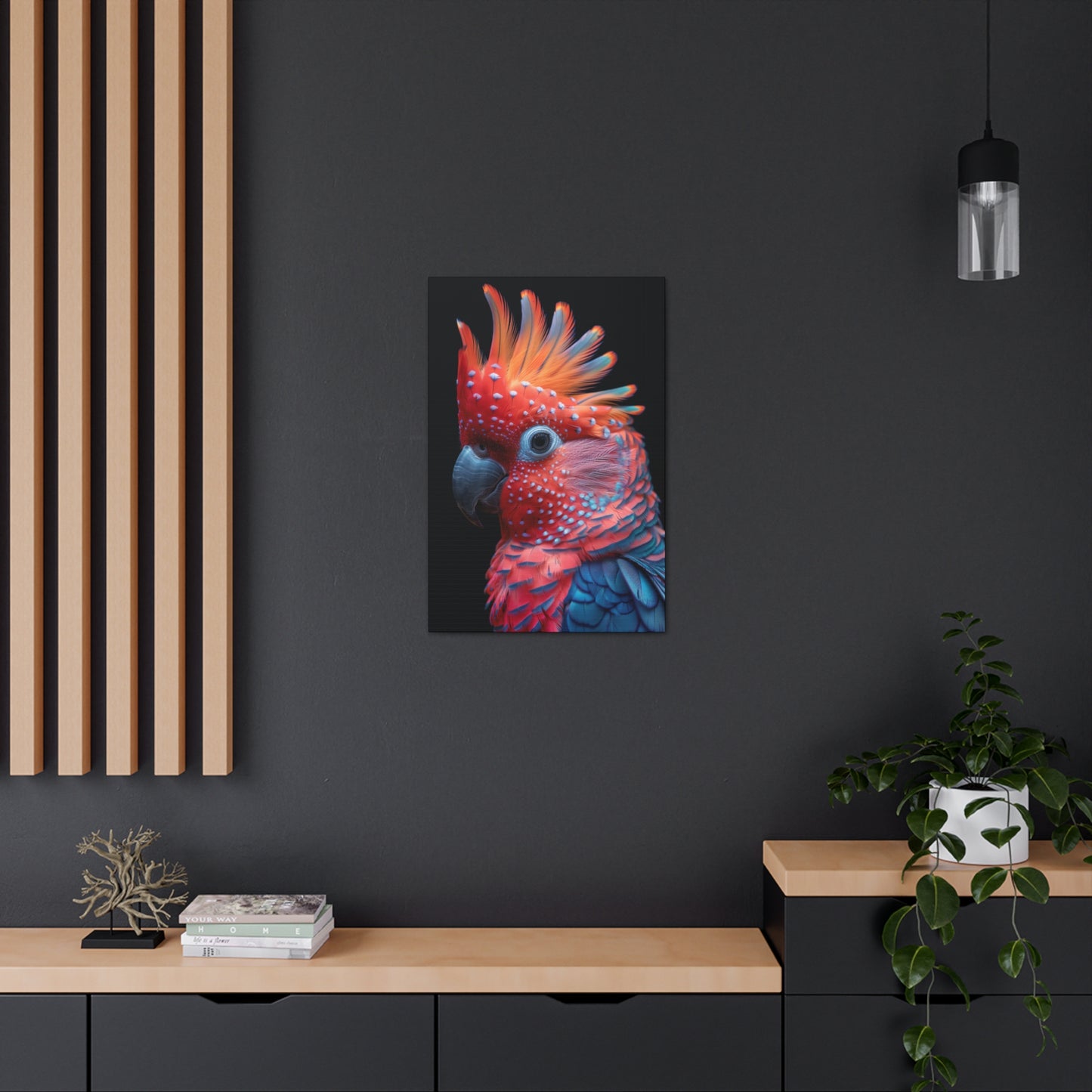 Beautiful Bird - Abstract Illustration Canvas Gallery Wraps