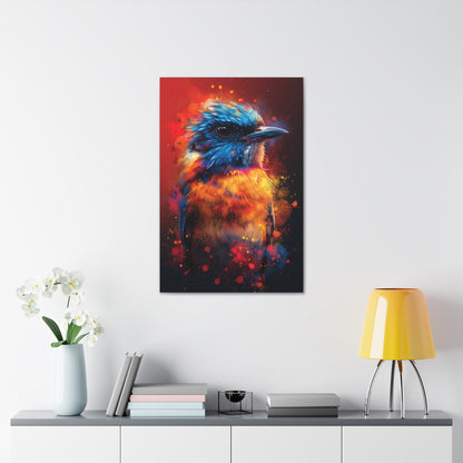 Bird Abstract - Illustration Canvas Gallery Wraps