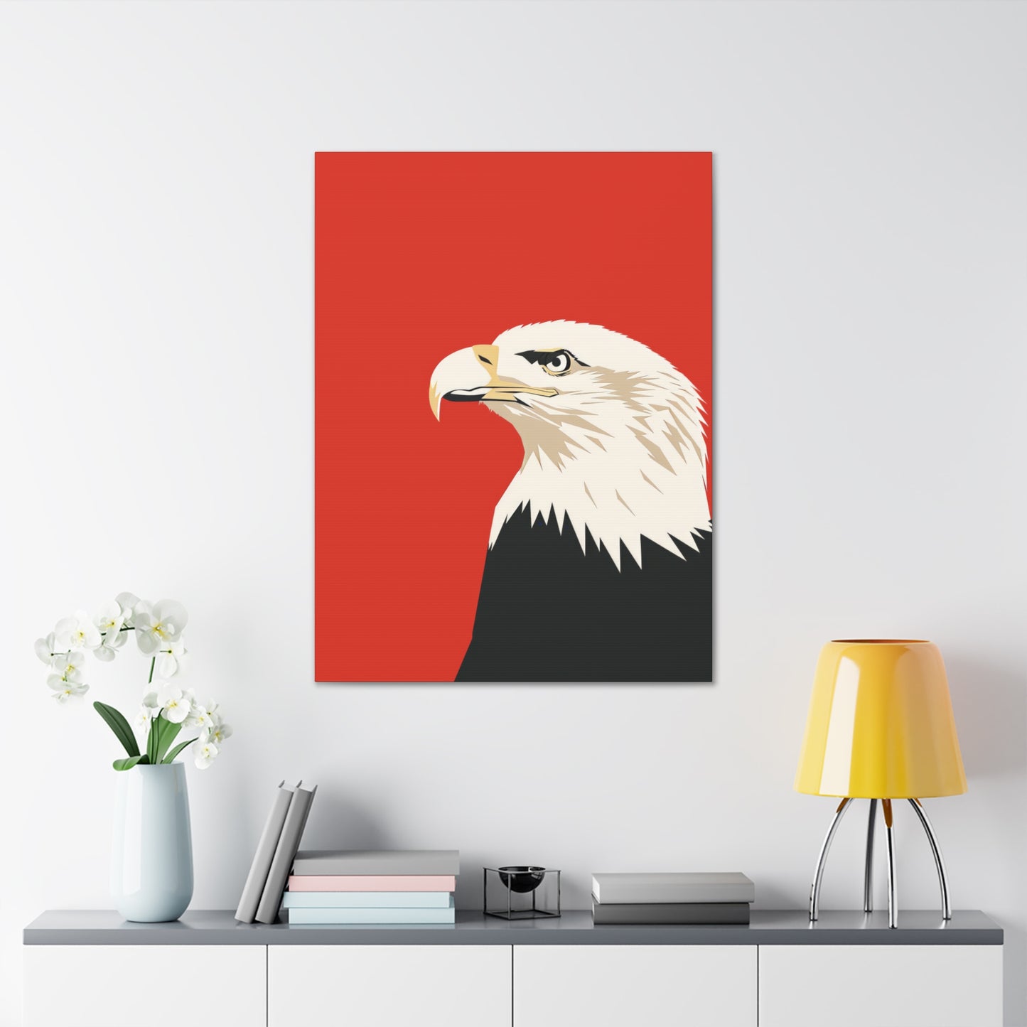 Bald Eagle Digital Illustration Canvas Gallery Wraps