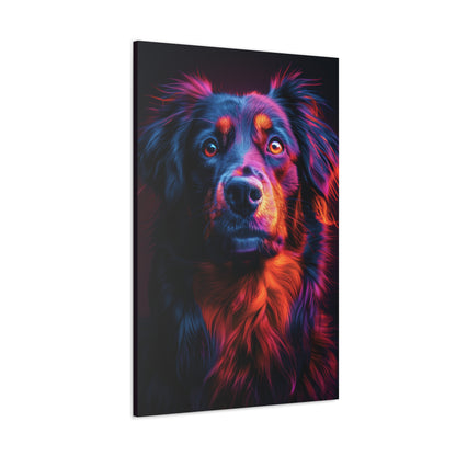 Labrador Dog - Abstract Illustration Canvas Gallery Wraps