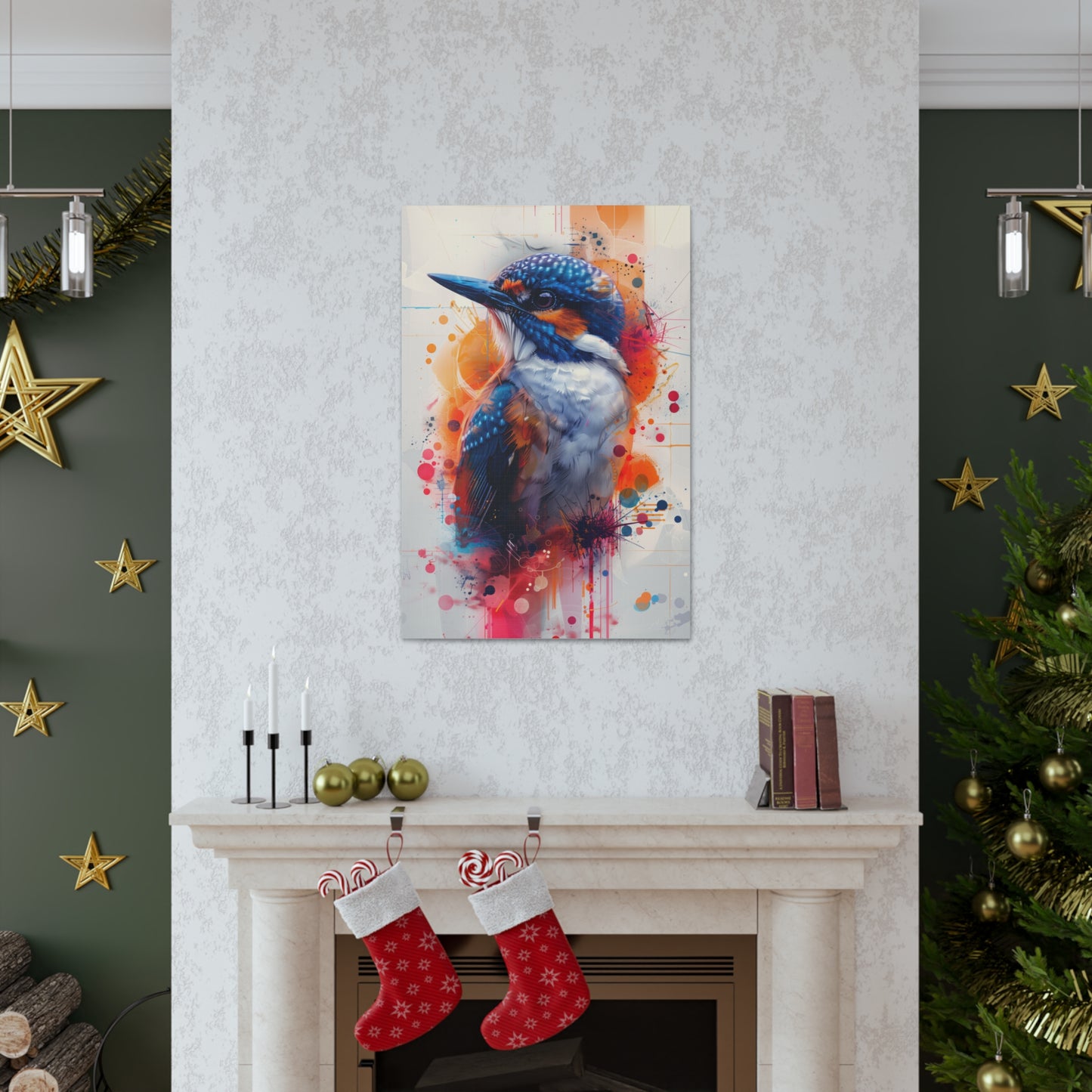 Bird - Abstract Illustration Canvas Gallery Wraps