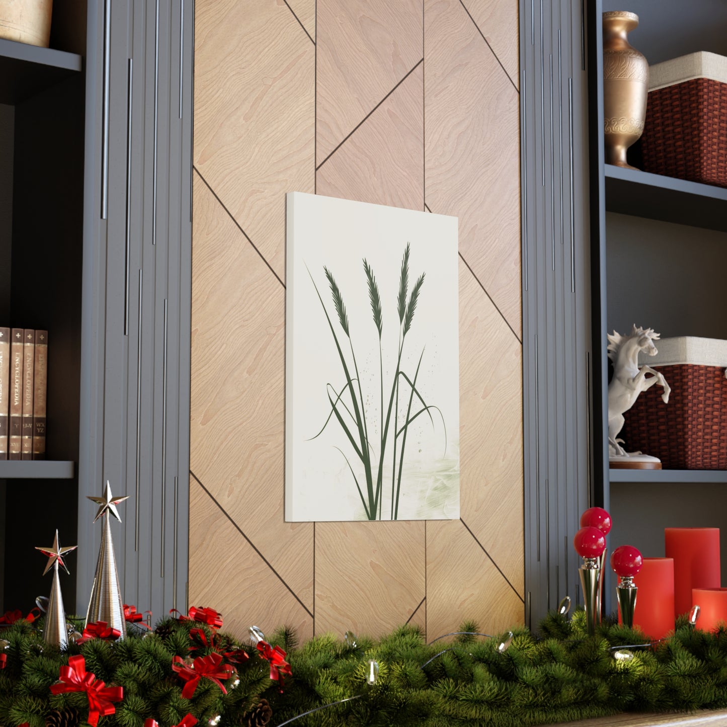 Grass Plant - Illustration Canvas Gallery Wraps