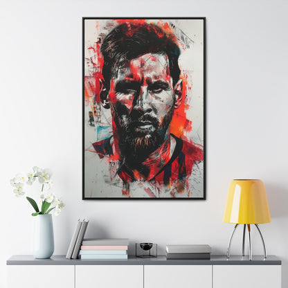 Lionel Messi Abstract Illustration - Canvas Print with frames