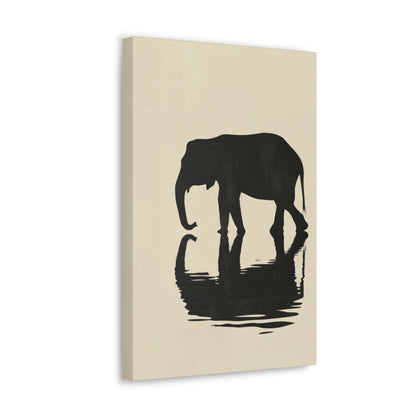 Elephant  Digital Illustration Canvas Gallery Wraps