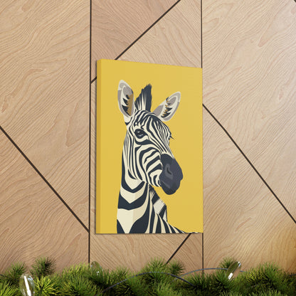 Zebra Digital Illustration Canvas Gallery Wraps