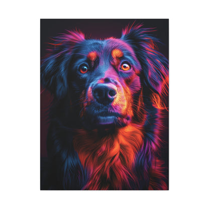 Labrador Dog - Abstract Illustration Canvas Gallery Wraps