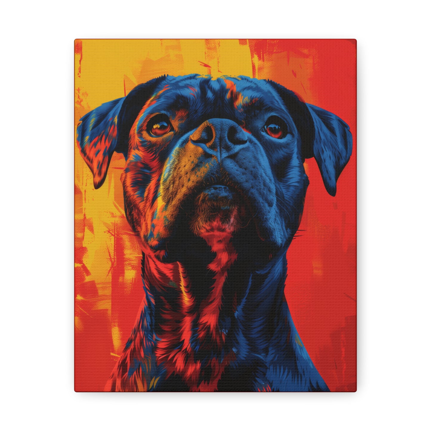 American Pit Bull Terrier - Abstract Illustration Canvas Gallery Wraps