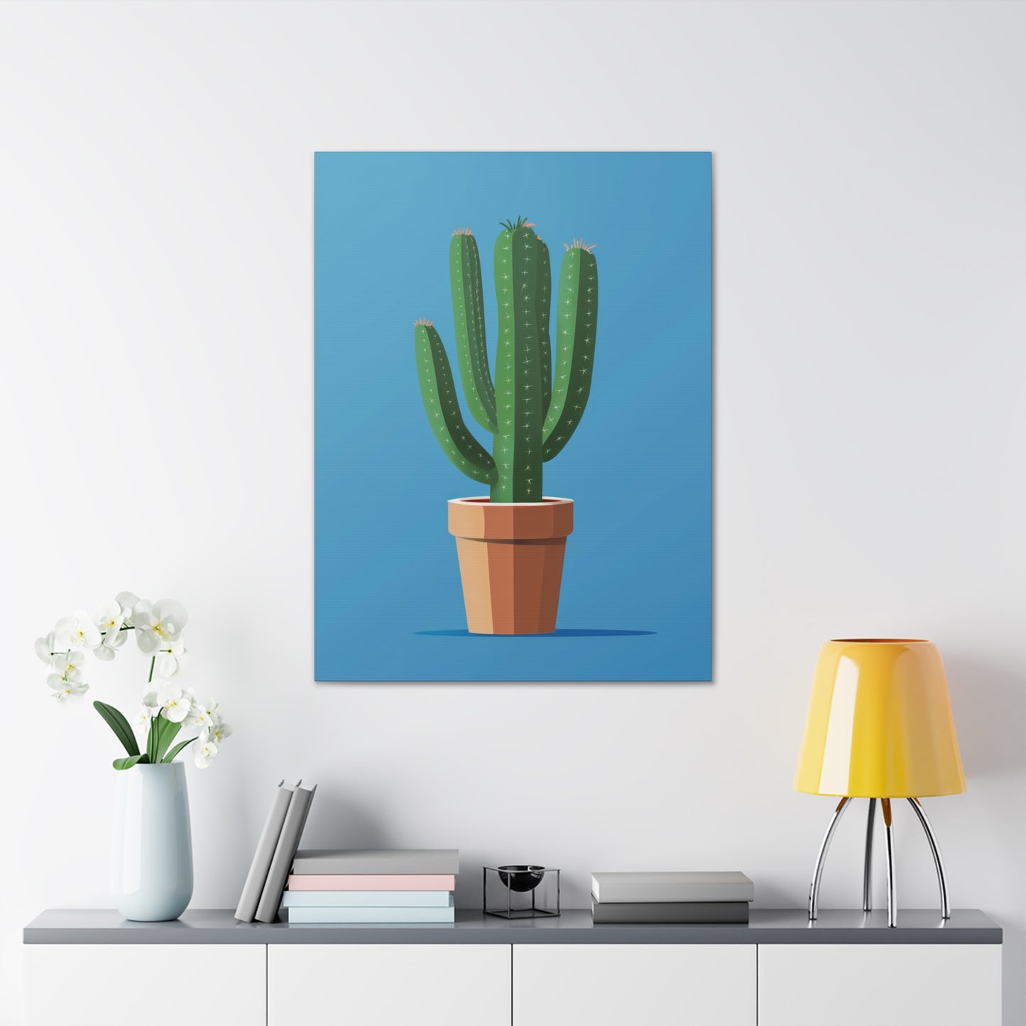 Cactus Plant - Illustration Canvas Gallery Wraps