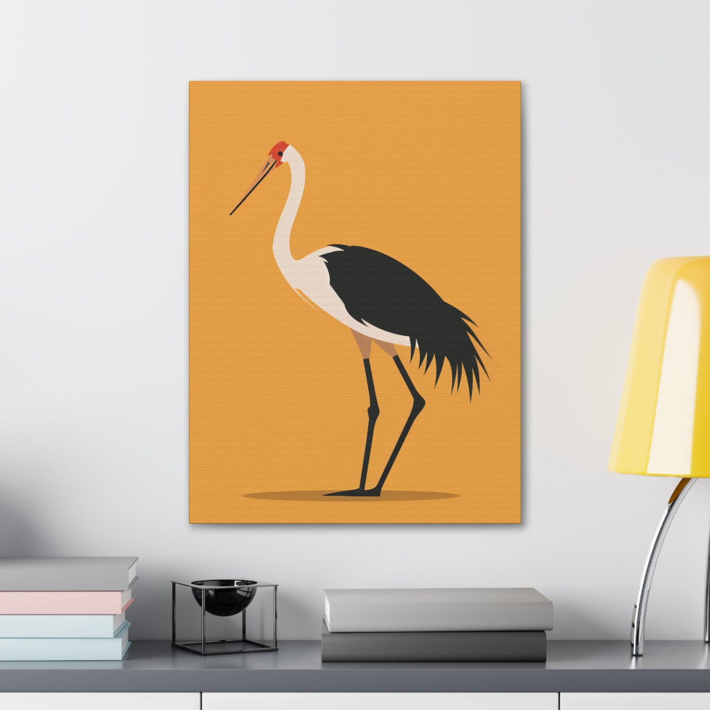 Stork Digital Illustration Canvas Gallery Wraps