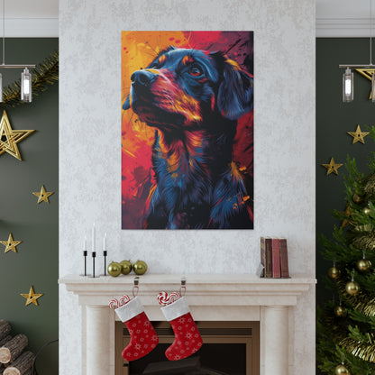 Labrador Dog - Abstract Illustration Canvas Gallery Wraps