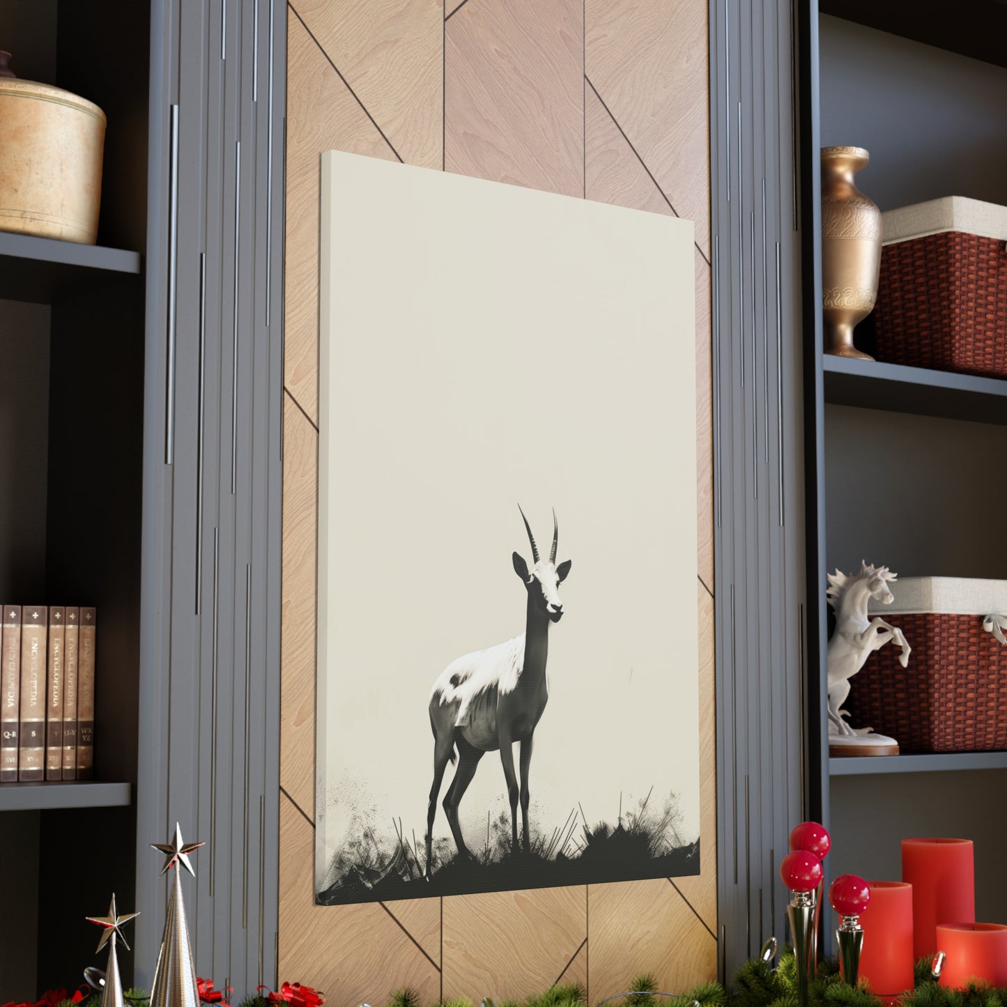 Goat Digital Illustration Canvas Gallery Wraps