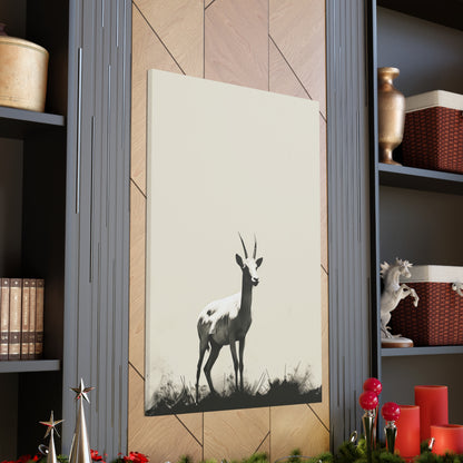 Goat Digital Illustration Canvas Gallery Wraps