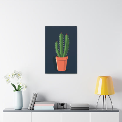 Cactus Plant - Illustration Canvas Gallery Wraps