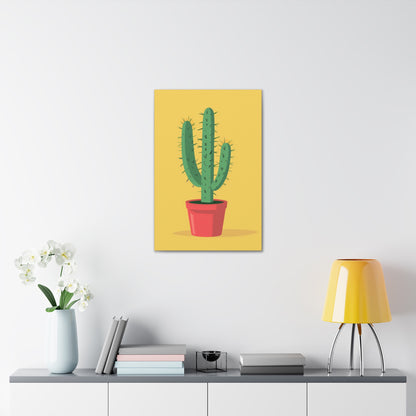 Cactus Plant - Illustration Canvas Gallery Wraps