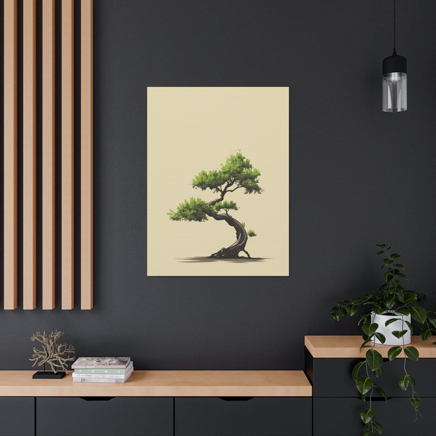 Bonsai Tree - Illustration Canvas Gallery Wraps