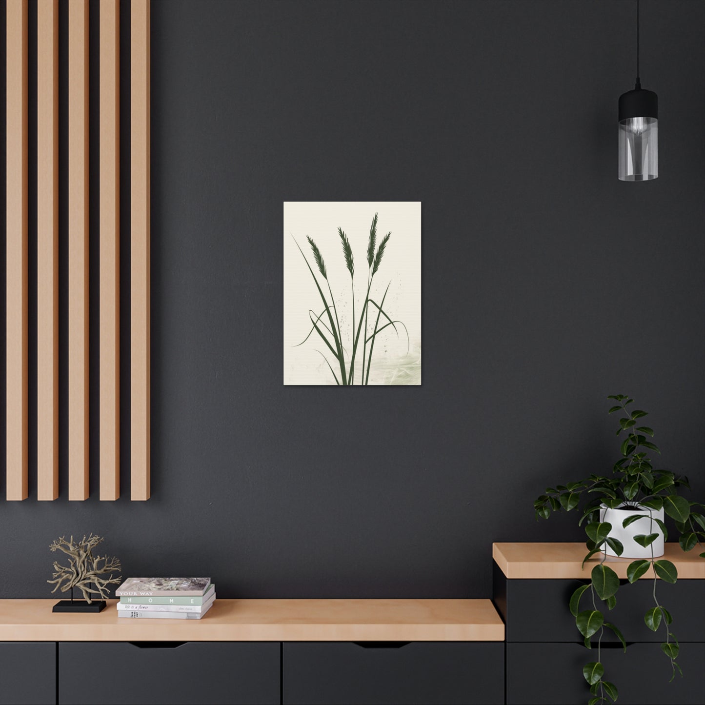 Grass Plant - Illustration Canvas Gallery Wraps