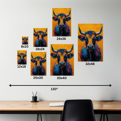 Buffalo - Illustration Canvas Gallery Wraps