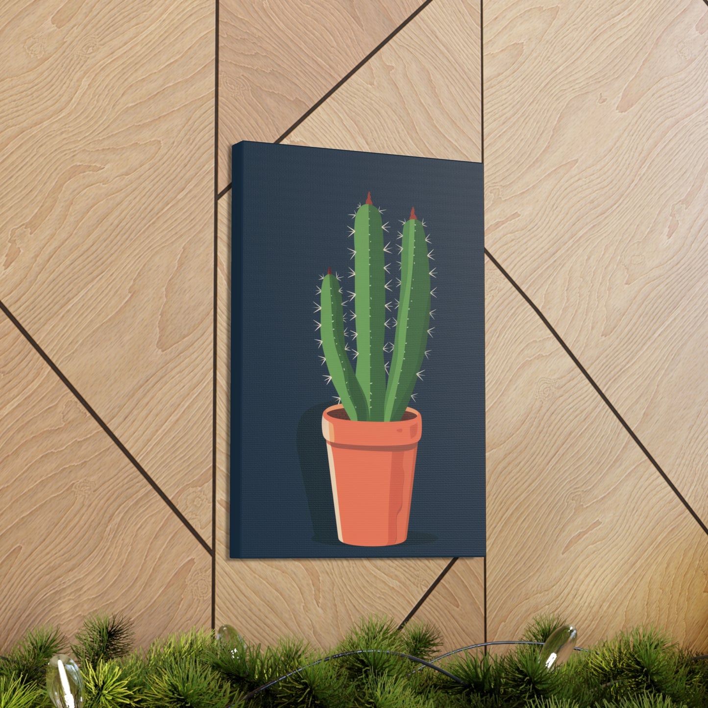 Cactus Plant - Illustration Canvas Gallery Wraps