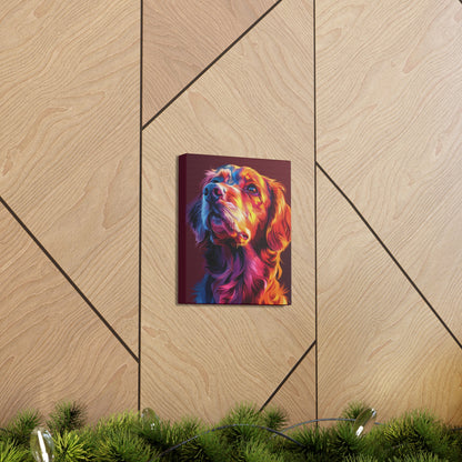 Labrador Dog - Abstract Illustration Canvas Gallery Wraps