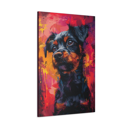 Terrier Dog - Illustration Canvas Gallery Wraps