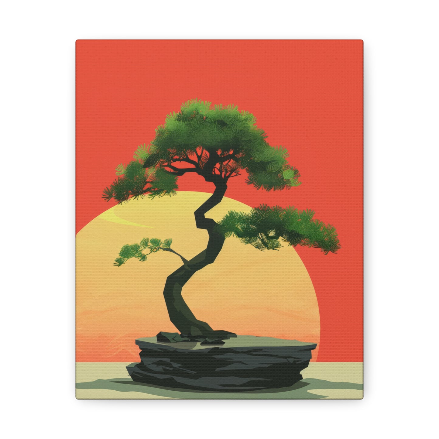 Bonsai Tree - Illustration Canvas Gallery Wraps