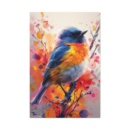 Bird - Abstract Illustration Canvas Gallery Wraps