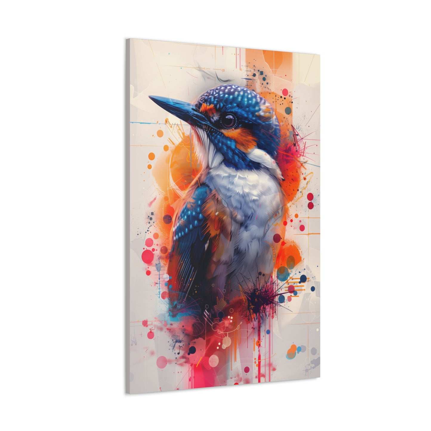 Bird - Abstract Illustration Canvas Gallery Wraps