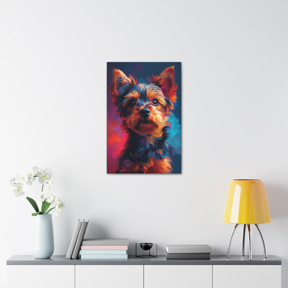 Terrier Dog - Abstract Illustration Canvas Gallery Wraps