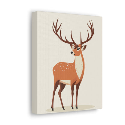 Deer - Digital Illustration Canvas Gallery Wraps